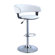 Powell Furniture Faux Leather Adjustable Height Bar Stool in White