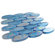Diamond Tech Tiles Vista 2" x 3/4" Oval Mosaic in Fountain Blue