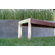 Modern Outdoor Etra Large Wood and Stainless Steel Picnic Bench