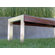 Modern Outdoor Etra Small Wood and Stainless Steel Picnic Bench