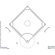 Marsh Magnetic Dry-Erase Coaching Aides Mat - Baseball