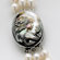 Palm Beach Jewelry Silvertone Cultured Freshwater Pearl and Black Mother-of-Pearl Necklace