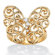 Palm Beach Jewelry Cubic Zirconia Openwork Butterfly Ring