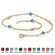 Palm Beach Jewelry Birthstone Beaded Ankle Bracelet