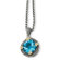 Jewelryweb Sterling Silver With 14k 6.50Swiss Blue Topaz 18inch Necklacekalce