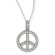 Jewelryweb Sterling Silver Rhodium Plated CZ Necklace