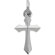 Jewelryweb 14k White Gold Cross Pendant12.5 X 7
