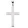 Jewelryweb 14k White Gold Cross Pendant18x12mm