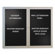 Ghent Outdoor Enclosed Letterboards,2-Door,4'x3',Aluminum Frame