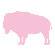 Avalisa Silhouette - Buffalo Stretched Wall Art