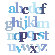 Avalisa Imagination - Letter Layers Stretched Wall Art