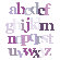 Avalisa Imagination - Letter Layers Stretched Wall Art