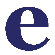 Avalisa Letter - Lower Case 'e' Stretched Wall Art