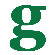 Avalisa Letter - Lower Case 'g' Stretched Wall Art