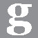 Avalisa Letter - Lower Case 'g' Stretched Wall Art