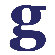 Avalisa Letter - Lower Case 'g' Stretched Wall Art