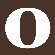 Avalisa Letter - Lower Case 'o' Stretched Wall Art