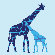Avalisa Animal - Reticulated Giraffe Stretched Wall Art
