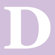 Avalisa Letter - Upper Case 'D' Stretched Wall Art