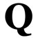 Avalisa Letter - Upper Case 'Q' Stretched Wall Art
