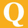 Avalisa Letter - Upper Case 'Q' Stretched Wall Art
