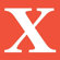 Avalisa Letter - Upper Case 'X' Stretched Wall Art