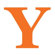Avalisa Letter - Upper Case 'Y' Stretched Wall Art