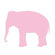 Avalisa Silhouette - Elephant Stretched Wall Art