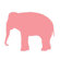 Avalisa Silhouette - Elephant Stretched Wall Art