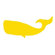 Avalisa Silhouette - Whale Stretched Wall Art