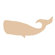 Avalisa Silhouette - Whale Stretched Wall Art