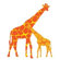 Avalisa Animal - Reticulated Giraffe Stretched Wall Art