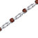 Oravo Gorgeous and Chic Round Shaped Gemstone Bracelet in Sterling Silver