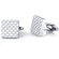 Oravo Handsome and Genteel Stainless Steel Checkerboard Square Cuff-links for Men