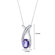 Oravo Lucid Elegance 1.00 Carats Oval Cut Alexandrite Pendant in Sterling Silver