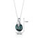 Oravo Spherical Cut 22.00 Carat Alexandrite Necklace in Sterling Silver