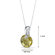 Oravo Spherical Cut 15.00 Carats Lemon Quartz Pendant Necklace in Sterling Silver