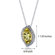 Oravo Leaf Cut 8.00 Carats Champagne Citrine Ribbon Motif Pendant in Sterling Silver