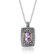 Oravo Baroness Cut 5.00 Carats Pink Amethyst Locket Style Pendant in Sterling Silver