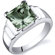 Oravo Step Design Princess Cut 3.25 carats Ring in Sterling Silver