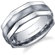 Oravo Hexagonal Edge Combination Finish 8mm Comfort Fit Mens Tungsten Carbide Wedding Band Ring