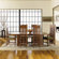 Copeland Furniture Frank Llloyd Wright Dana-Thomas 84 - 124" W x 42" D Grand Extension 7 Piece Dining Set