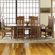 Copeland Furniture Frank Llloyd Wright Dana-Thomas 84 - 124" W x 48" D Grand Extension 7 Piece Dining Set