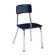 Virco 3300 Series 14" Chrome Classroom Glides Chair