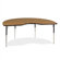 Virco 4000 Series Kidney Activity Table with Non-Adjustable Chrome Legs