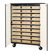 Virco 66" H Mobile Storage Cabinet with 30 Tote Trays
