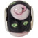 Janlynn Black with Pink Flower Glass Bead
