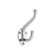 Peter Pepper Brass Base Coat/Hat Hook with Polished Chrome Finish