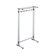 Peter Pepper Mobile or Freestanding Aluminum Coat Rack with 5 Hooks, Shelf, and Hanger Bar