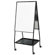 Balt Double-Sided Magnetic Easel, 28-3/4"x27"x59-1/2", Black Frame